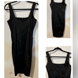 Calvin Klein Black Dress with Floral Accents